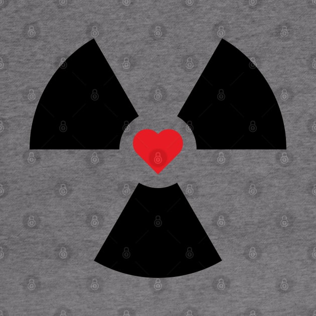 Radioactive Sign Radiation Symbol Nuclear Hazard Heart by Decamega